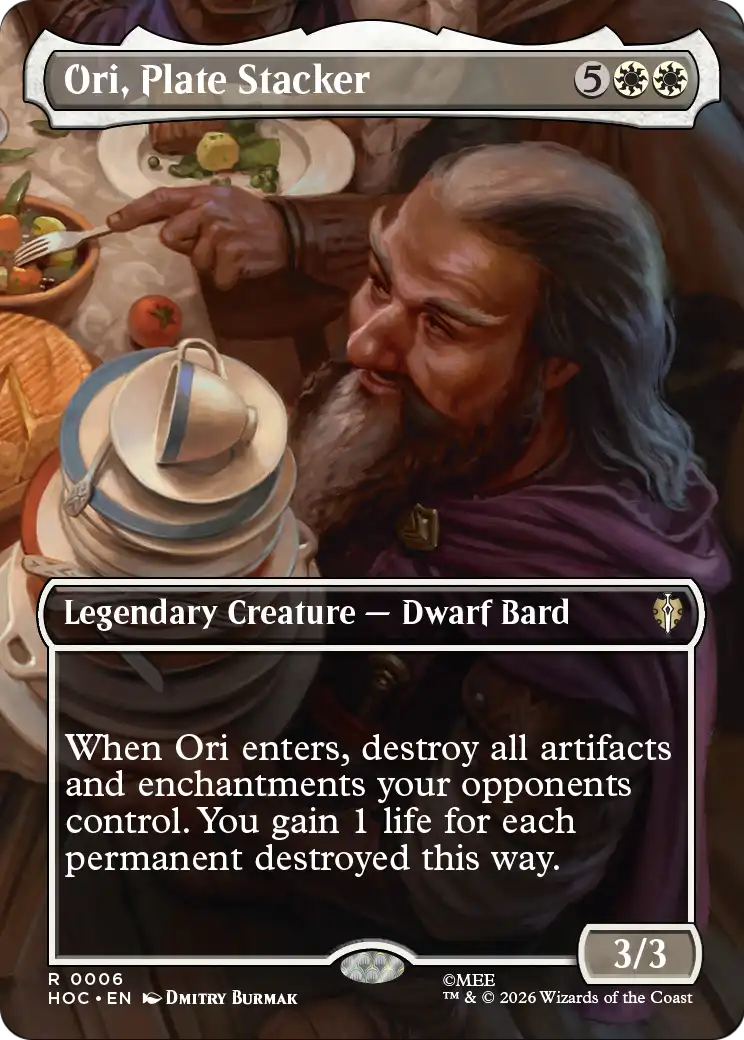 Ori, Plate Stacker (Borderless) [The Hobbit: Eternal-Legal] | Boutique FDB TCG