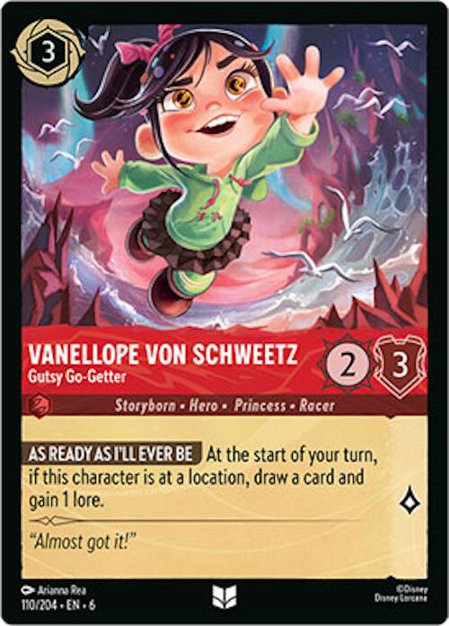 Vanellope von Schweetz - Gutsy Go-Getter (110/204) [Azurite Sea] | Boutique FDB TCG