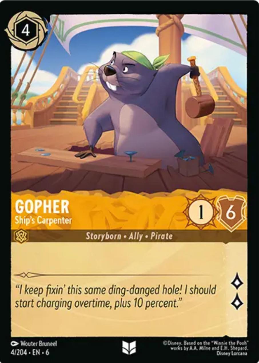 Gopher - Ship's Carpenter (4/204) [Azurite Sea] | Boutique FDB TCG