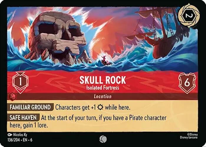 Skull Rock - Isolated Fortress (136/204) [Azurite Sea] | Boutique FDB TCG