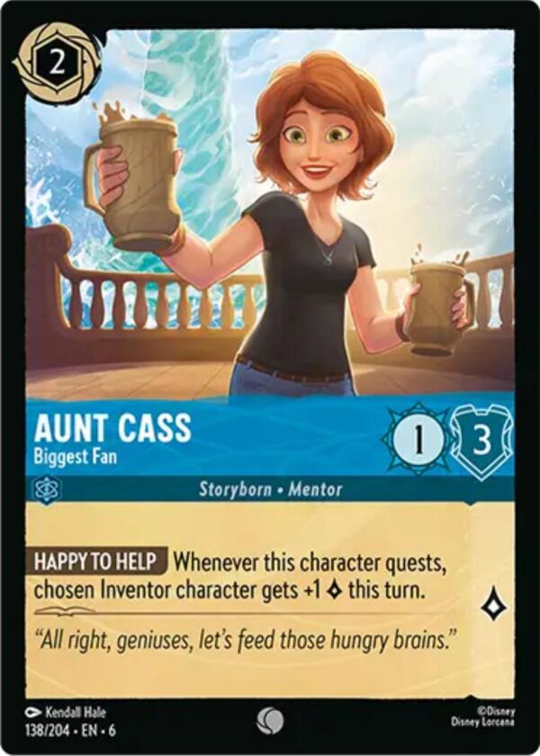 Aunt Cass - Biggest Fan (138/204) [Azurite Sea] | Boutique FDB TCG