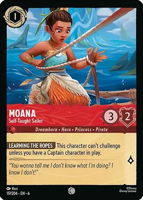 Moana - Self-Taught Sailor (117/204) [Azurite Sea] | Boutique FDB TCG