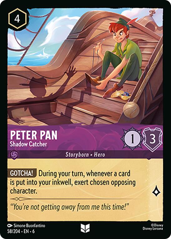 Peter Pan - Shadow Catcher (58/204) [Azurite Sea] | Boutique FDB TCG