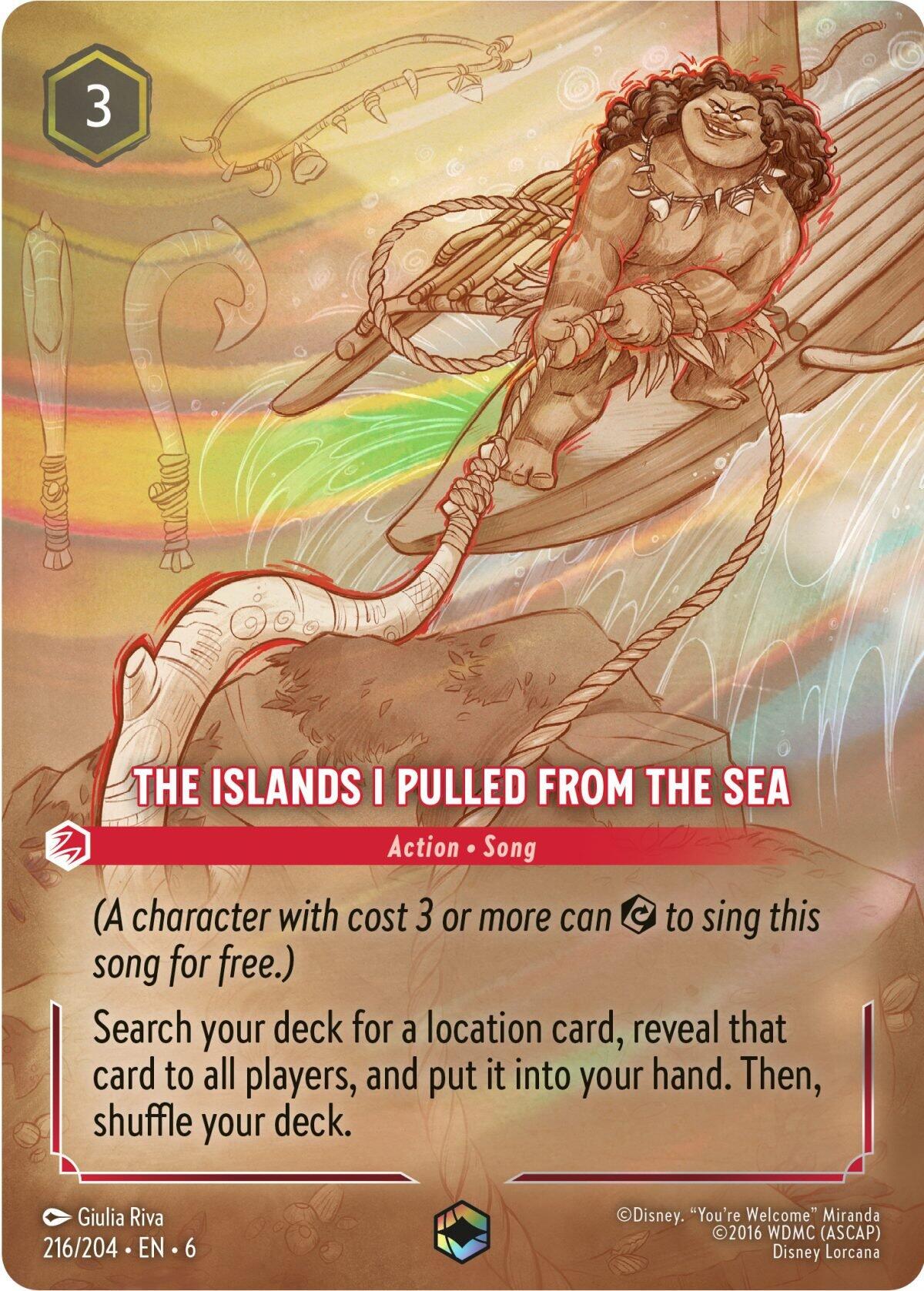 The Islands I Pulled From The Sea (Enchanted) (216/204) [Azurite Sea] | Boutique FDB TCG