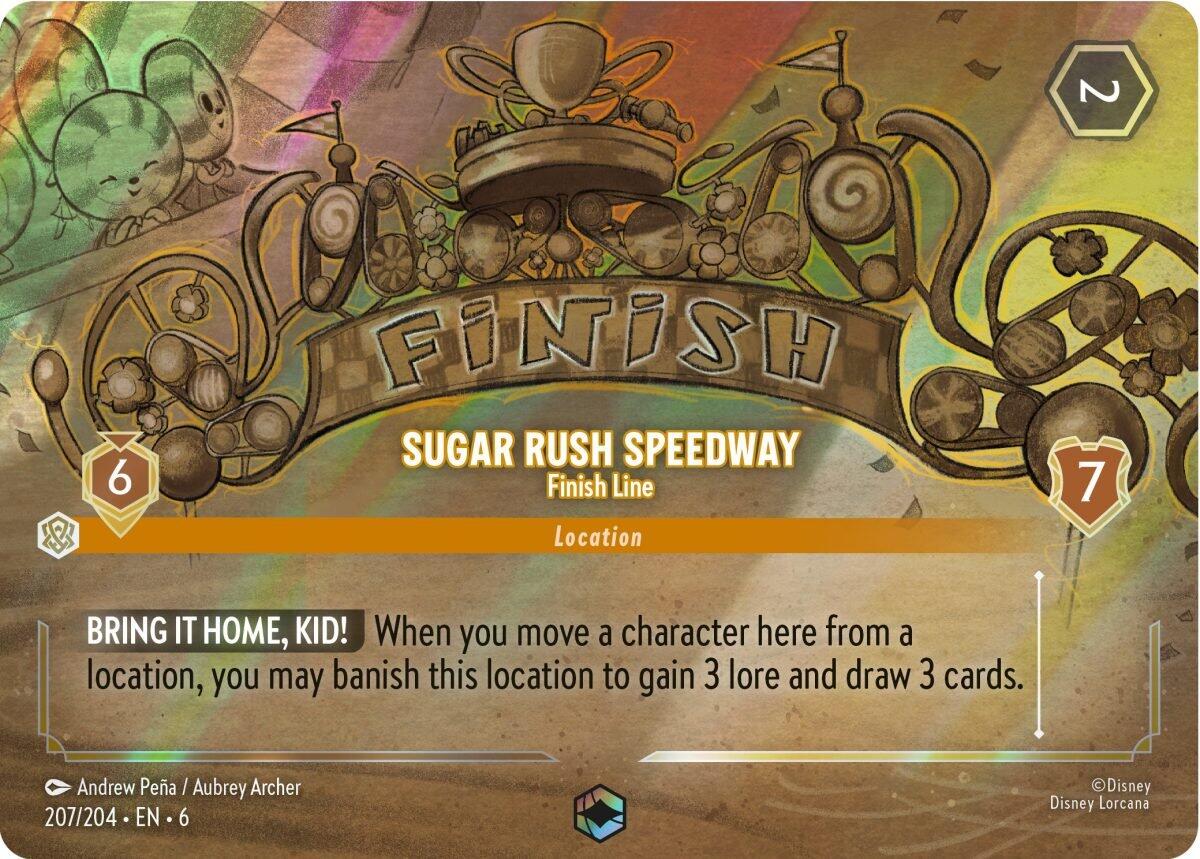 Sugar Rush Speedway - Finish Line (Enchanted) (207/204) [Azurite Sea] | Boutique FDB TCG