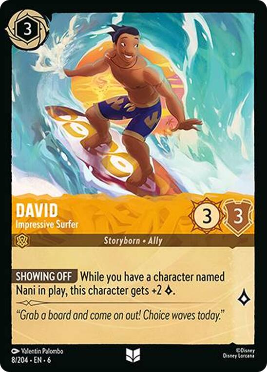 David - Impressive Surfer (8/204) [Azurite Sea] | Boutique FDB TCG