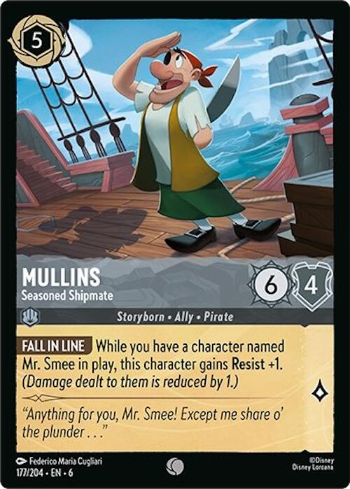 Mullins - Seasoned Shipmate (177/204) [Azurite Sea] | Boutique FDB TCG