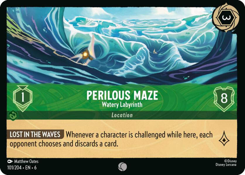 Perilous Maze - Watery Labyrinth (101/204) [Azurite Sea] | Boutique FDB TCG