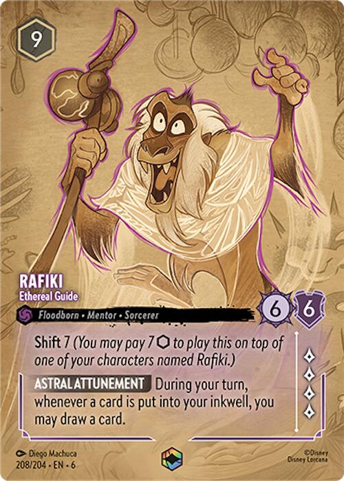 Rafiki - Ethereal Guide (Enchanted) (208/204) [Azurite Sea] | Boutique FDB TCG