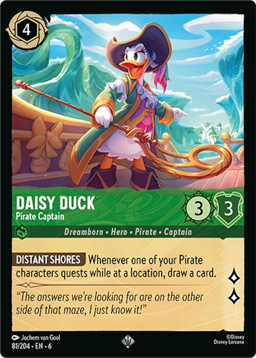 Daisy Duck - Pirate Captain (81/204) [Azurite Sea] | Boutique FDB TCG