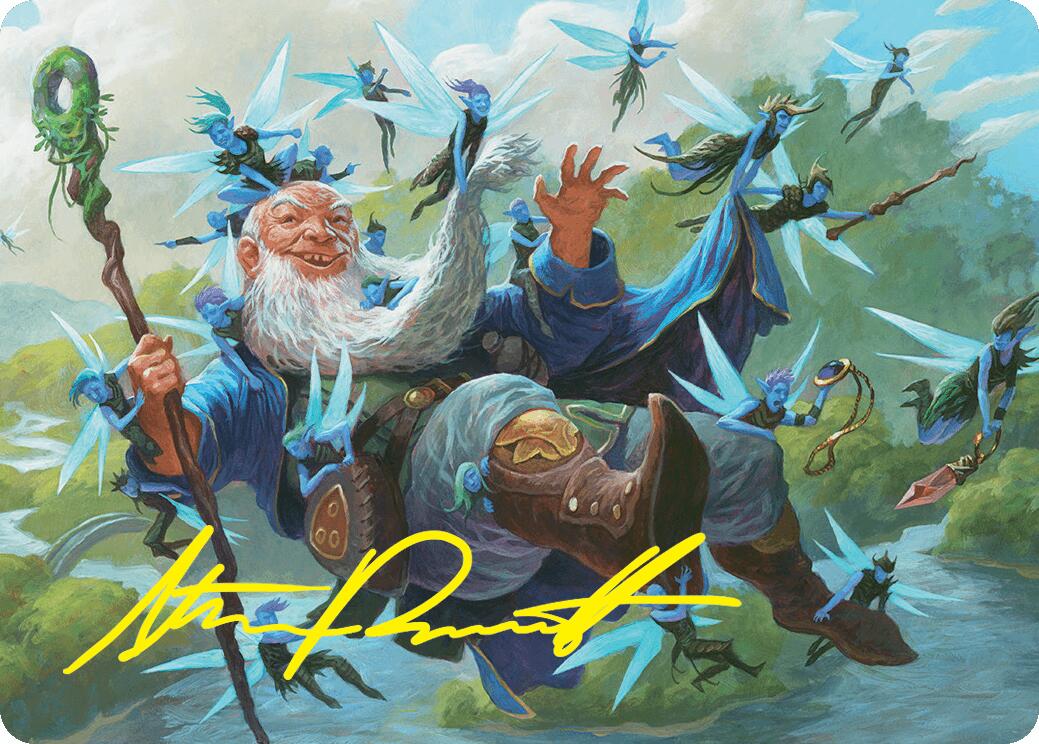 Mischievous Mystic Art Card (7/54) (Gold-Stamped Signature) [Foundations Art Series] | Boutique FDB TCG