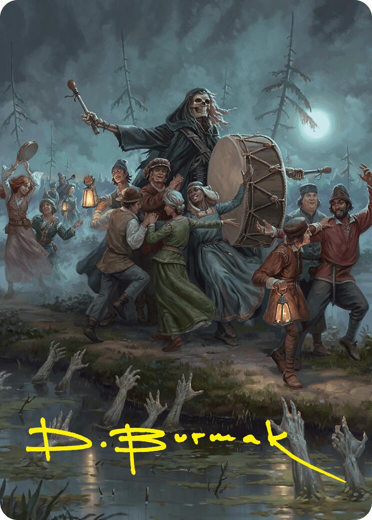 Blasphemous Edict Art Card (35/54) (Gold-Stamped Signature) [Foundations Art Series] | Boutique FDB TCG