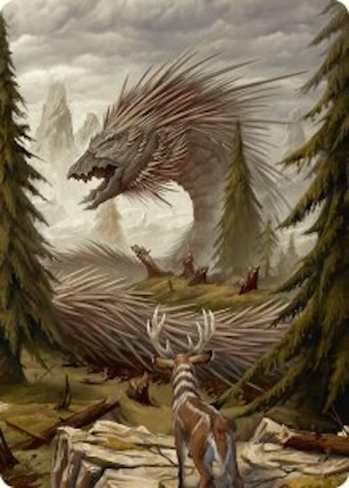 Quilled Greatwurm Art Card (44/54) [Foundations Art Series] | Boutique FDB TCG