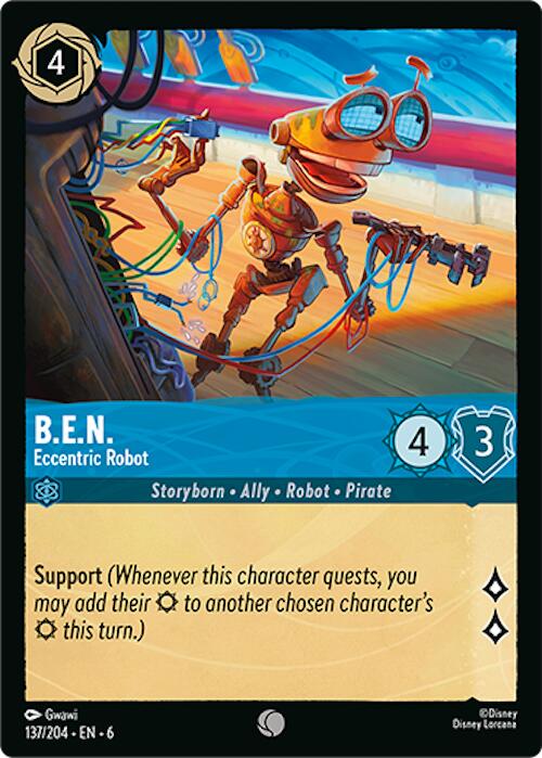 B.E.N. - Eccentric Robot (137/204) [Azurite Sea] | Boutique FDB TCG