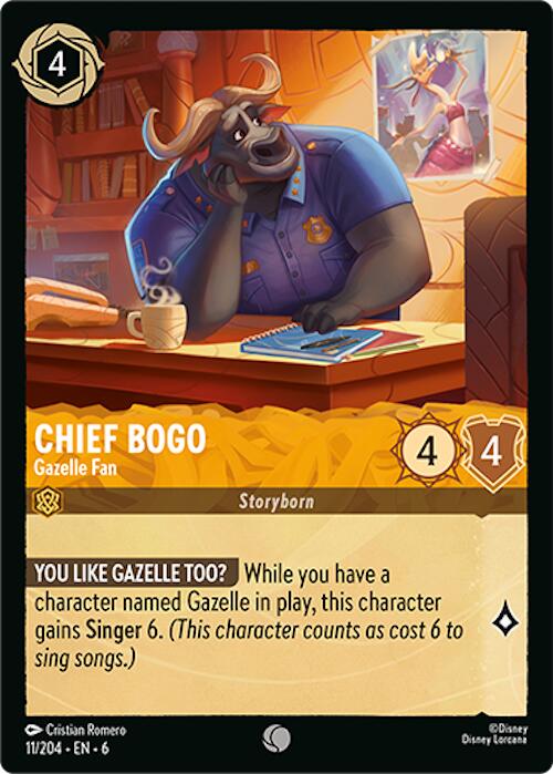 Chief Bogo - Gazelle Fan (11/204) [Azurite Sea] | Boutique FDB TCG