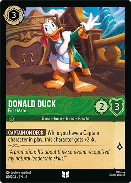 Donald Duck - First Mate (80/204) [Azurite Sea] | Boutique FDB TCG