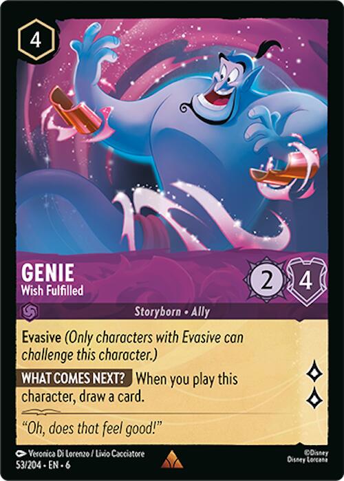 Genie - Wish Fulfilled (53/204) [Azurite Sea] | Boutique FDB TCG