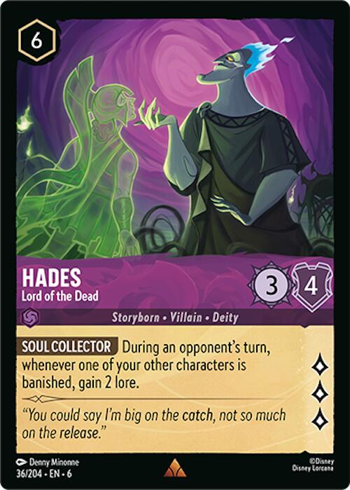 Hades - Lord of the Dead (36/204) [Azurite Sea] | Boutique FDB TCG