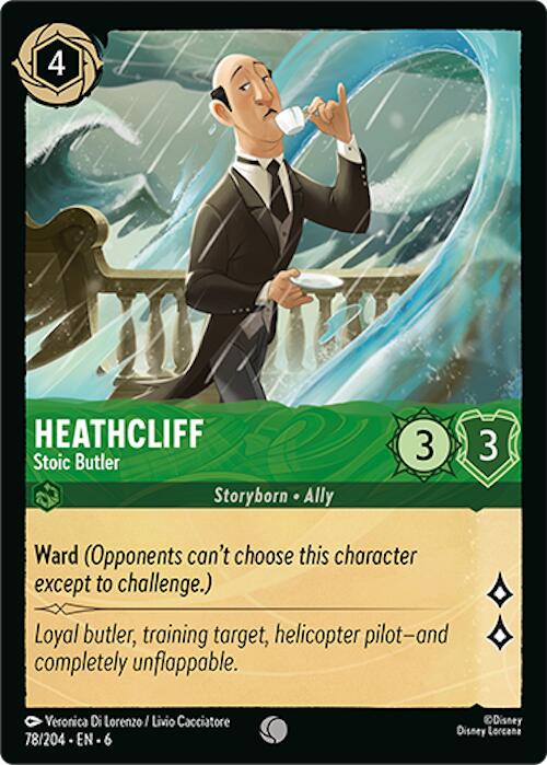 Heathcliff - Stoic Butler (78/204) [Azurite Sea] | Boutique FDB TCG