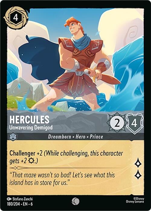 Hercules - Unwavering Demigod (180/204) [Azurite Sea] | Boutique FDB TCG