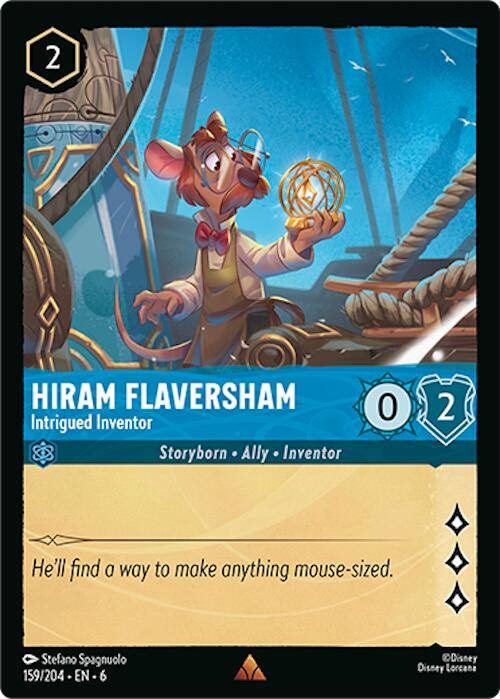 Hiram Flaversham - Intrigued Inventor (159/204) [Azurite Sea] | Boutique FDB TCG