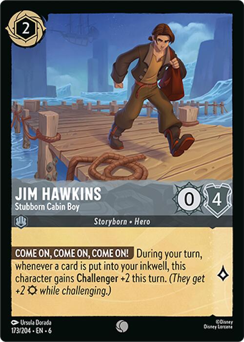 Jim Hawkins - Stubborn Cabin Boy (173/204) [Azurite Sea] | Boutique FDB TCG