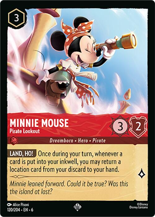 Minnie Mouse - Pirate Lookout (120/204) [Azurite Sea] | Boutique FDB TCG