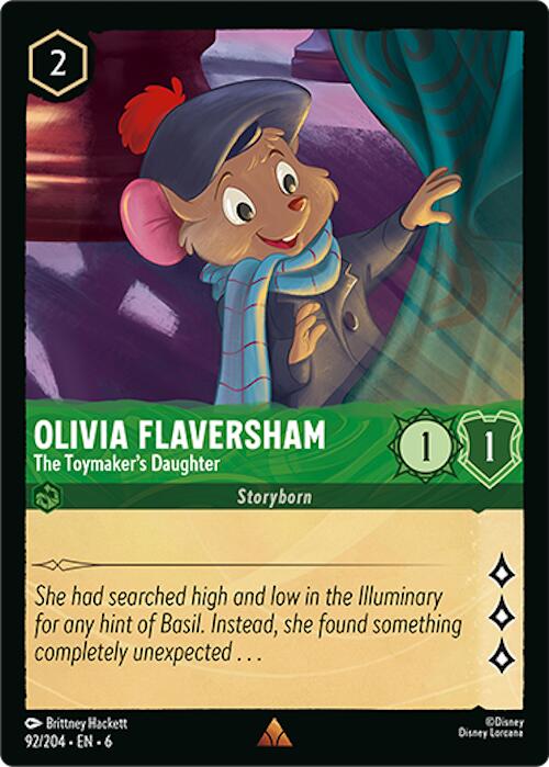 Olivia Flaversham - The Toymaker's Daughter (92/204) [Azurite Sea] | Boutique FDB TCG