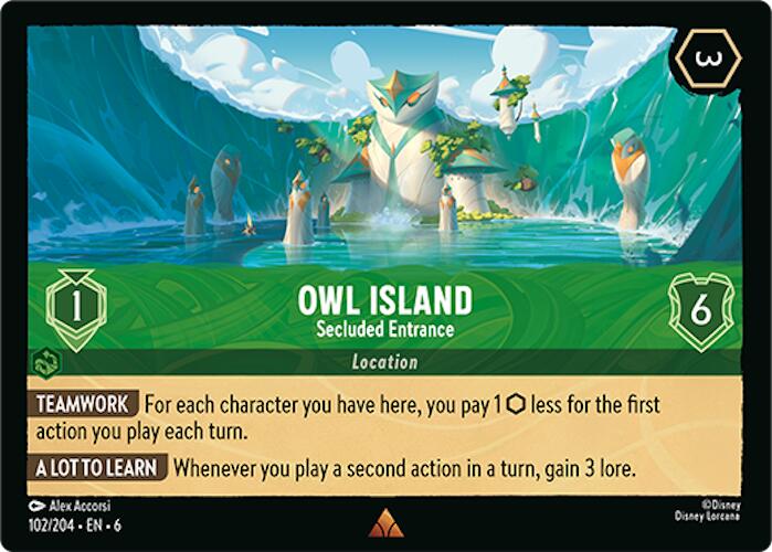 Owl Island - Secluded Entrance (102/204) [Azurite Sea] | Boutique FDB TCG