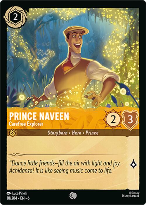 Prince Naveen - Carefree Explorer (10/204) [Azurite Sea] | Boutique FDB TCG