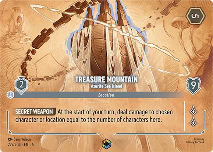 Treasure Mountain - Azurite Sea Island (Enchanted) (222/204) [Azurite Sea] | Boutique FDB TCG