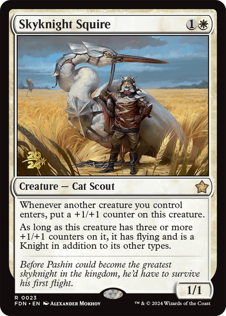 Skyknight Squire [Foundations Prerelease Promos] | Boutique FDB TCG