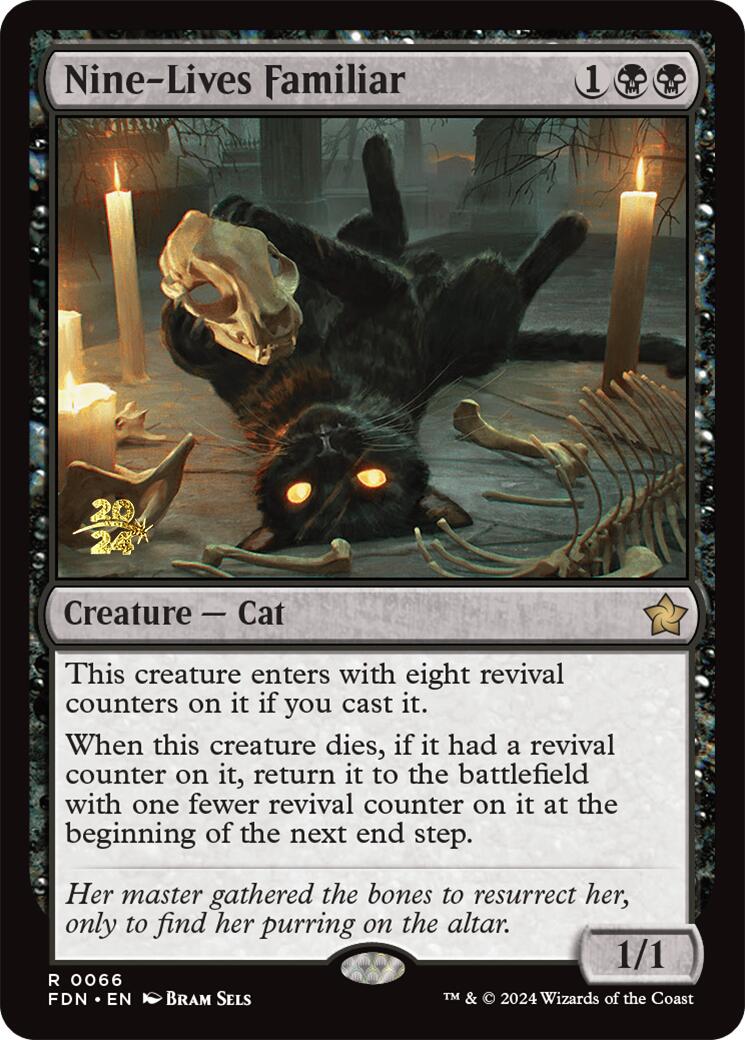 Nine-Lives Familiar [Foundations Prerelease Promos] | Boutique FDB TCG