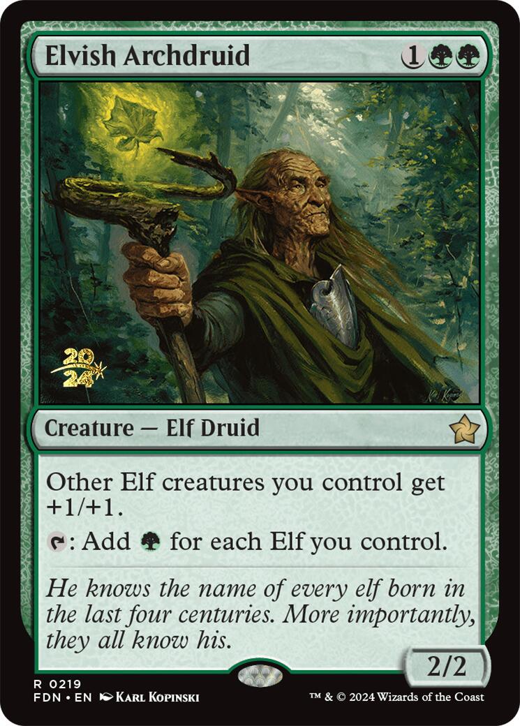 Elvish Archdruid [Foundations Prerelease Promos] | Boutique FDB TCG