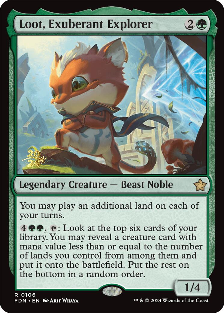 Loot, Exuberant Explorer [Foundations Prerelease Promos] | Boutique FDB TCG