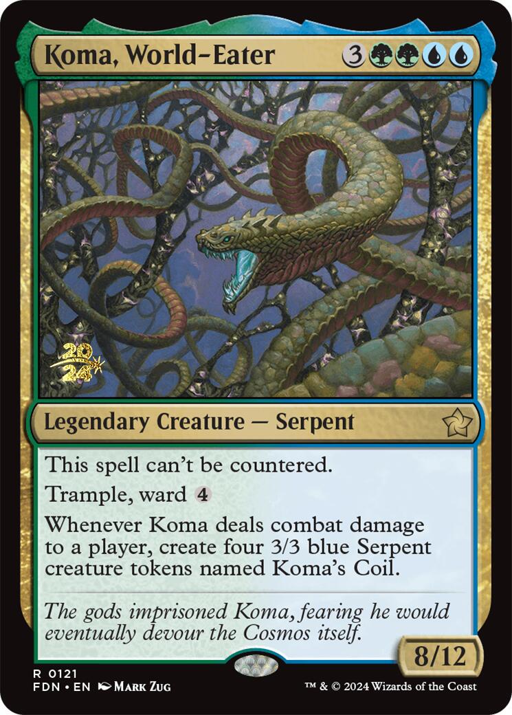 Koma, World-Eater [Foundations Prerelease Promos] | Boutique FDB TCG