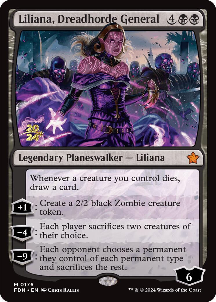 Liliana, Dreadhorde General [Foundations Prerelease Promos] | Boutique FDB TCG