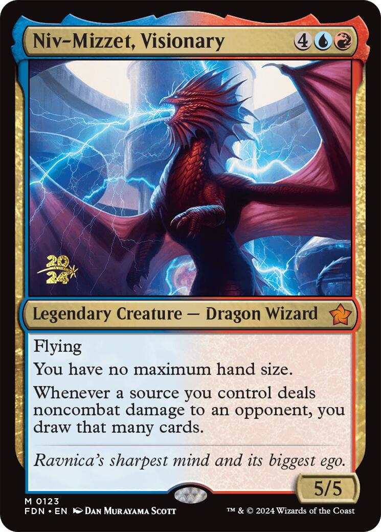 Niv-Mizzet, Visionary [Foundations Prerelease Promos] | Boutique FDB TCG