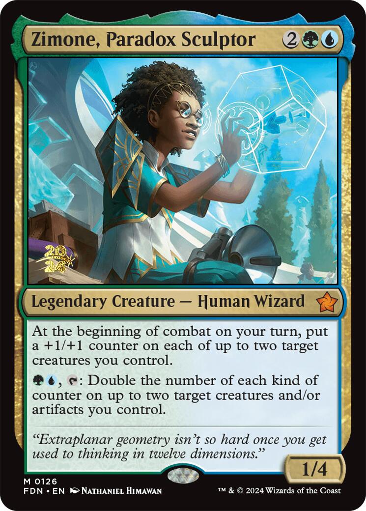 Zimone, Paradox Sculptor [Foundations Prerelease Promos] | Boutique FDB TCG