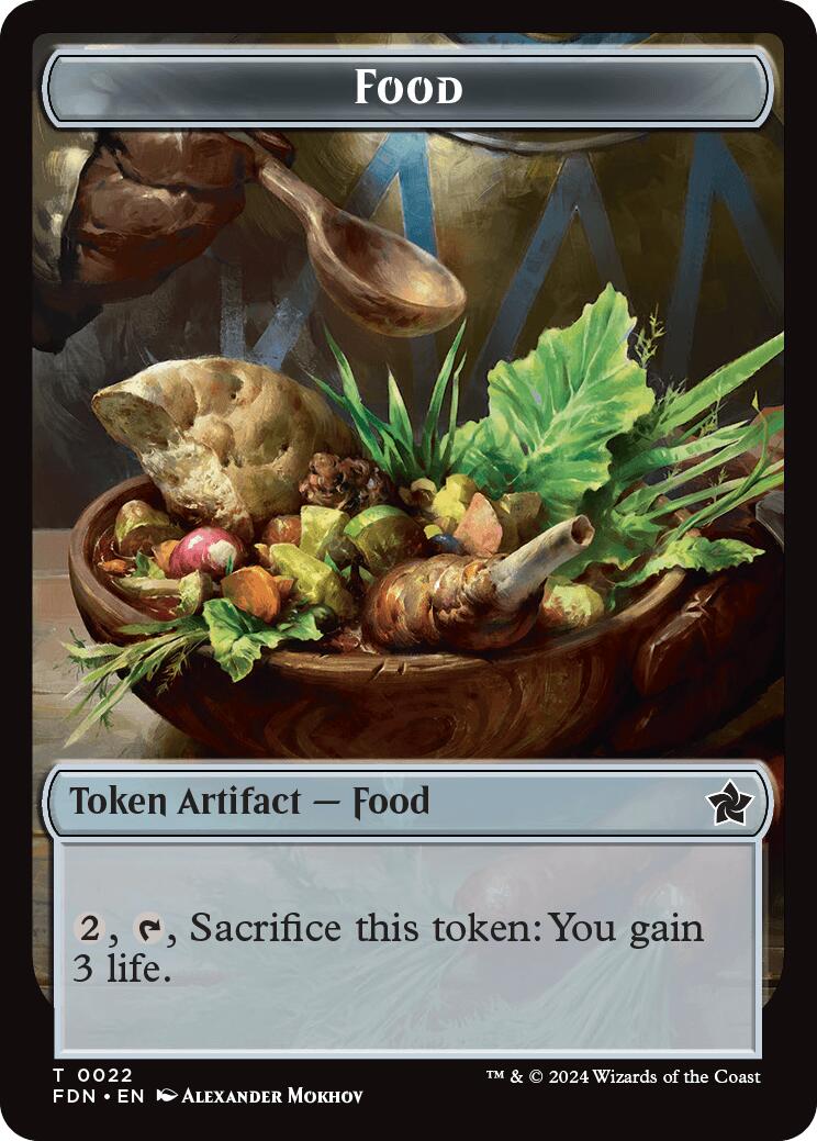 Food // Treasure Double-Sided Token [Foundations Tokens] | Boutique FDB TCG