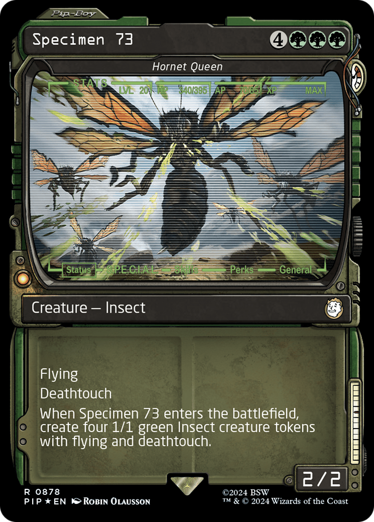 Specimen 73 - Hornet Queen (Showcase) (Surge Foil) [Fallout] | Boutique FDB TCG