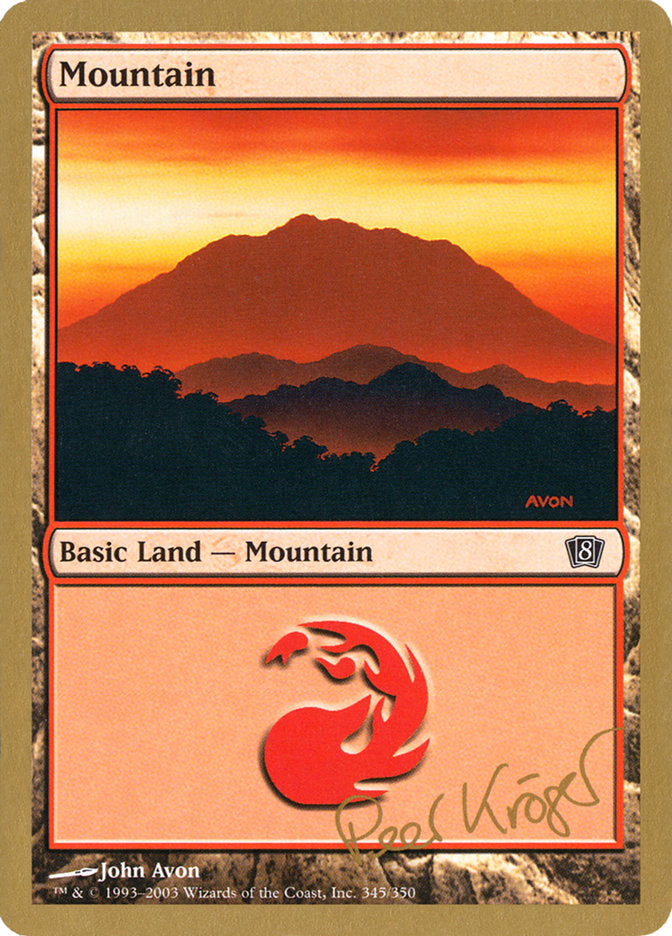 Mountain (pk345) (Peer Kroger) [World Championship Decks 2003] | Boutique FDB TCG