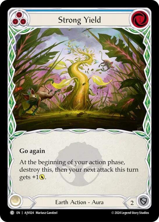 Strong Yield (Blue) [AJC024] (Armory Deck: Jarl Vetreidi) | Boutique FDB TCG