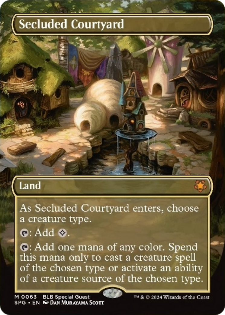 Secluded Courtyard (Borderless) [Bloomburrow Special Guests] | Boutique FDB TCG