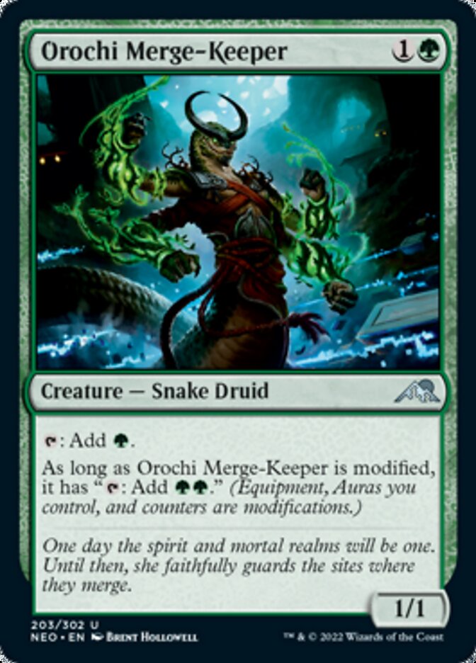 Orochi Merge-Keeper [Kamigawa: Neon Dynasty] | Boutique FDB TCG