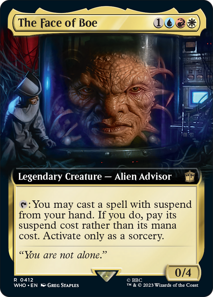 The Face of Boe (Extended Art) [Doctor Who] | Boutique FDB TCG