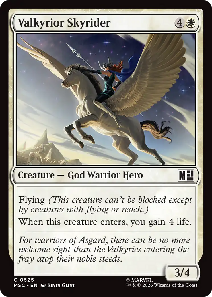 Valkyrior Skyrider [Marvel Super Heroes Commander] | Boutique FDB TCG