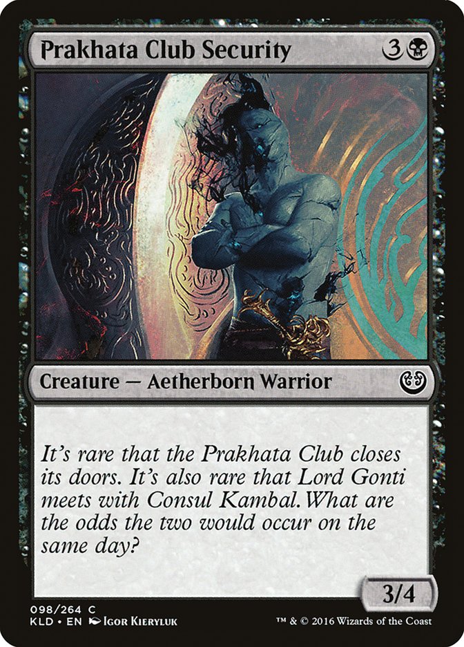 Prakhata Club Security [Kaladesh] | Boutique FDB TCG