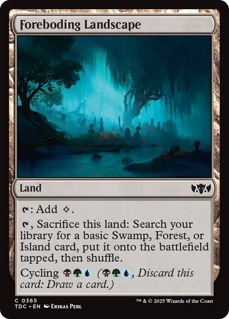 Foreboding Landscape [Tarkir: Dragonstorm Commander] | Boutique FDB TCG