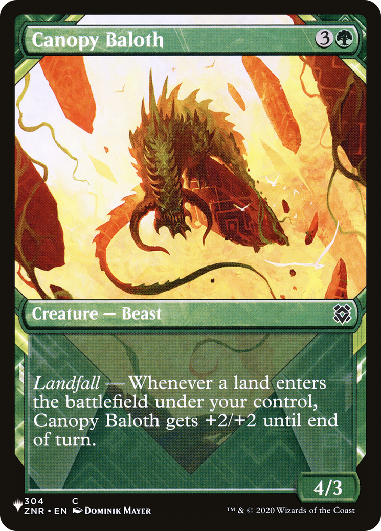 Canopy Baloth (Showcase) [The List] | Boutique FDB TCG